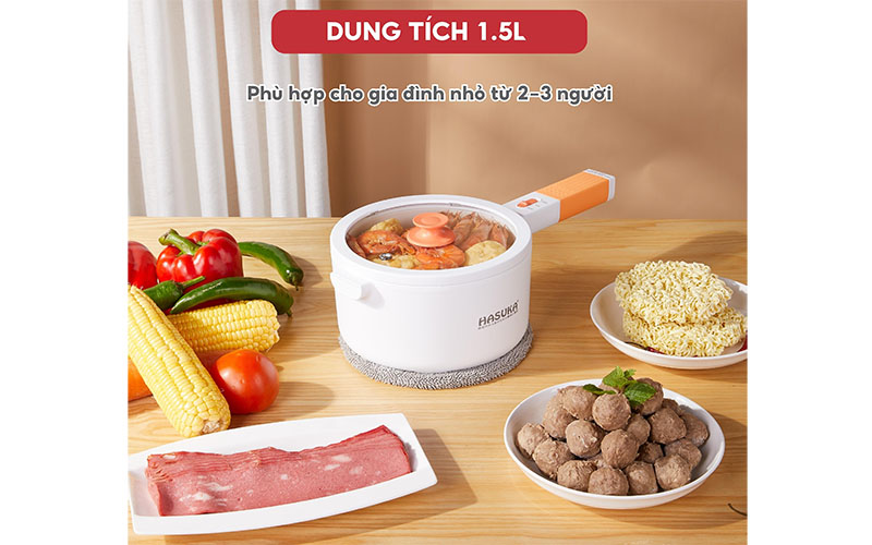 Nồi lẩu điện đa năng Hasuka HSK-555 - Hàng chính hãng