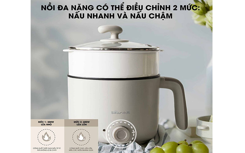 Nồi lẩu điện mini Bear DRG-C12K1 - Hàng chính hãng