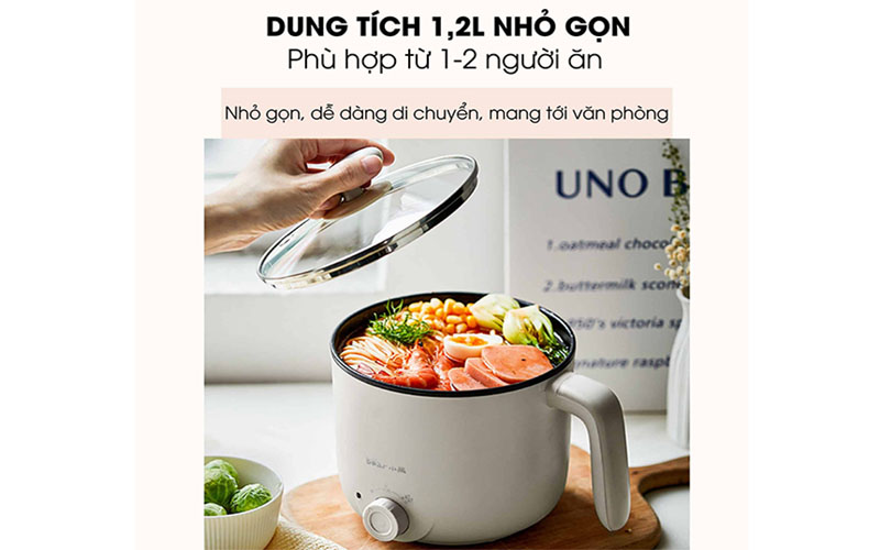 Nồi lẩu điện mini Bear DRG-C12K1 - Hàng chính hãng