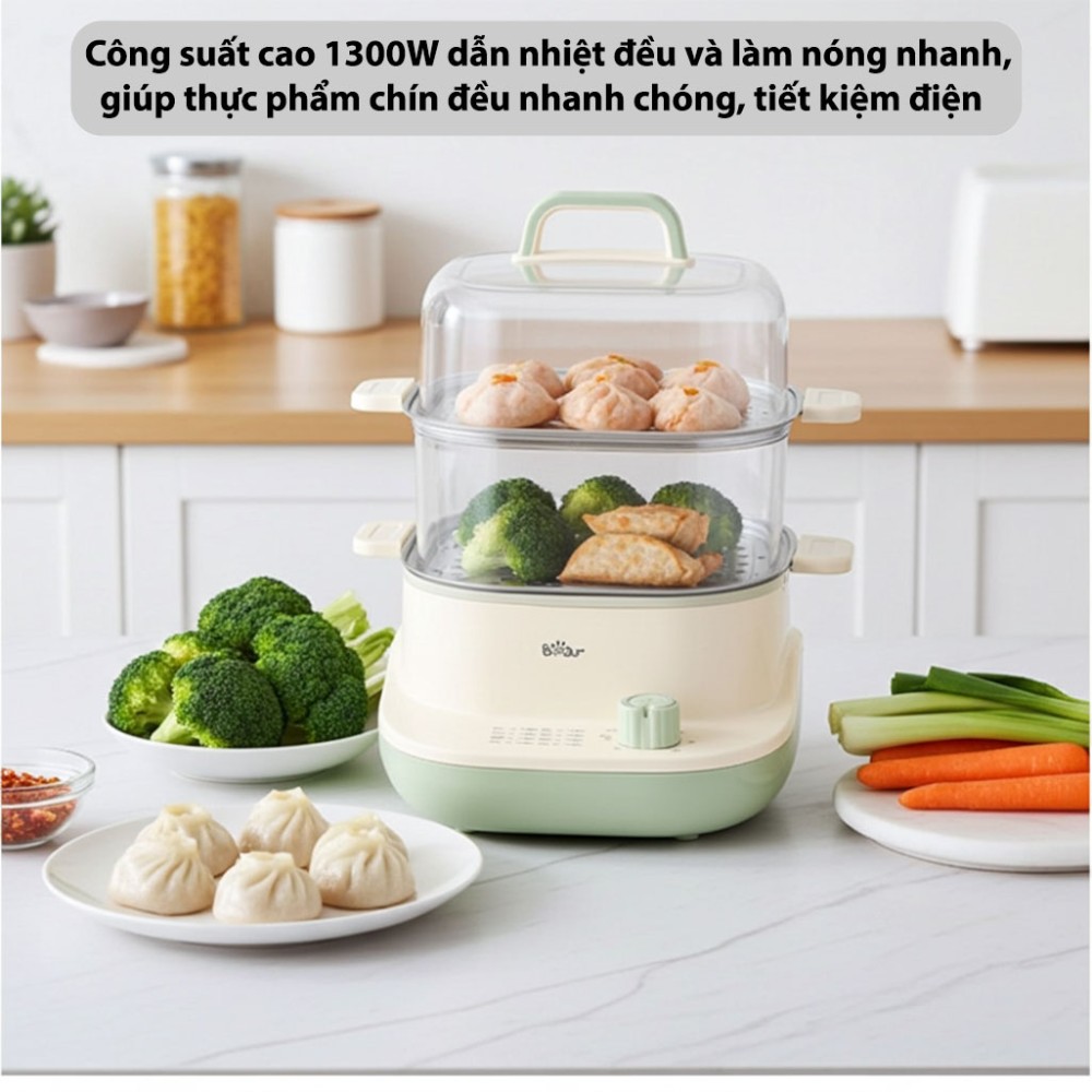 Nồi lẩu hấp đa năng Bear BES-CA73G1 - Hàng chính hãng