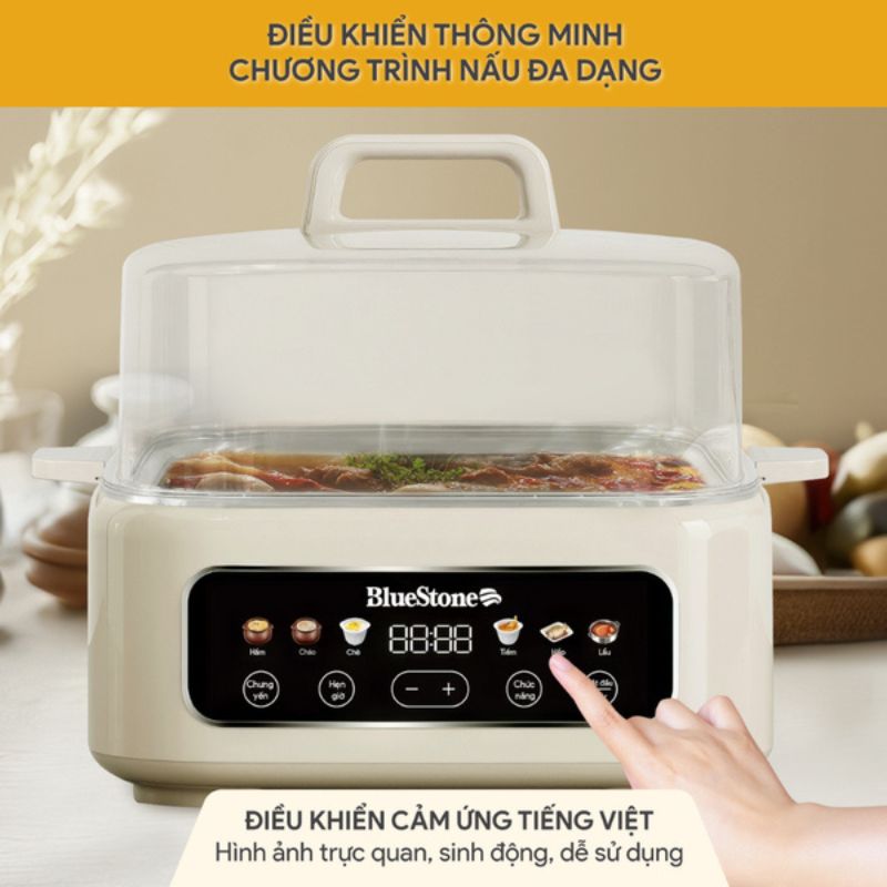 Nồi lẩu hấp đa năng BlueStone MPB-7238 - Hàng chính hãng