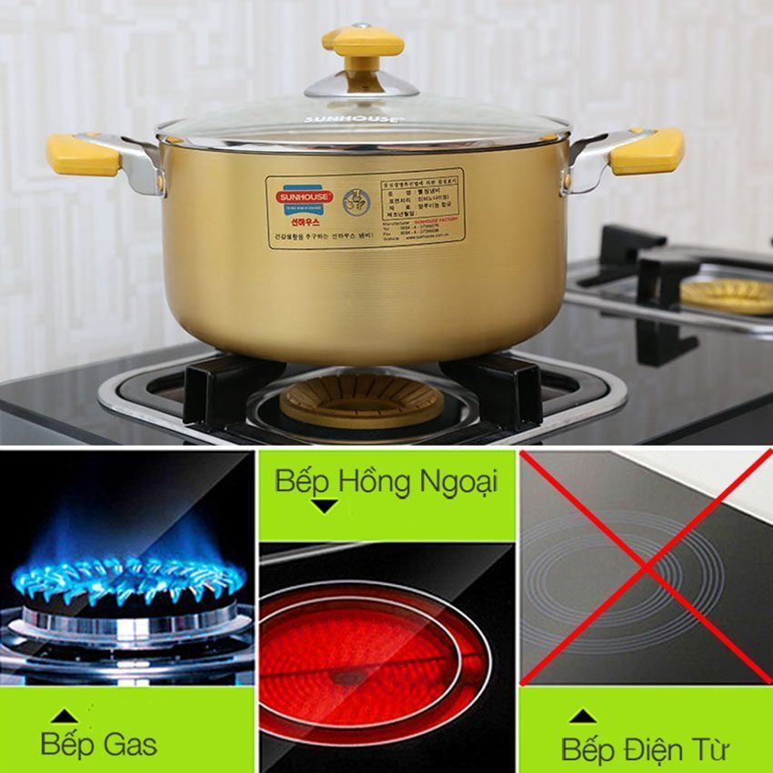 Nồi lẻ Anod Sunhouse SH8834-18 EBN - Hàng chính hãng