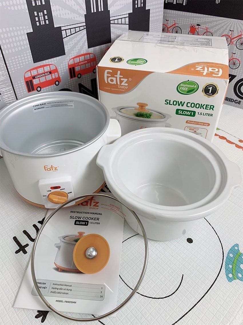 Nồi nấu chậm 1.5L FatzBaby FB9015MH - Hàng chính hãng
