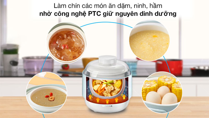 Nồi nấu chậm đa năng Bear DDZ-A08G2 - Hàng chính hãng