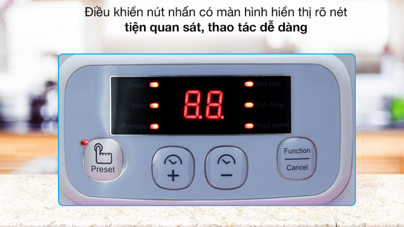 Nồi nấu chậm đa năng Bear DDZ-A08G2 - Hàng chính hãng
