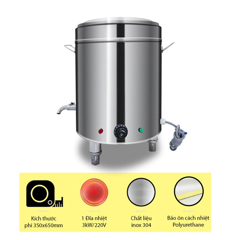 Nồi nấu phở 30 Lít Fushima NP30L - Hàng chính hãng