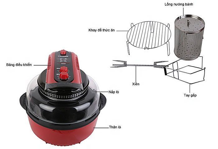 Nồi chiên chân không đa năng Tiross TS903 - Hàng chính hãng