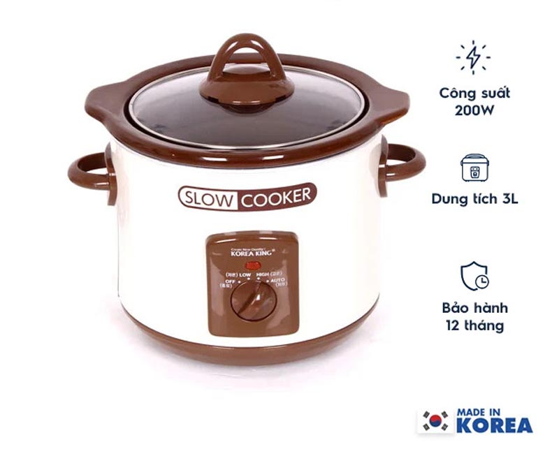 Nồi tiềm KoreaKing PSC-30GL - Hàng chính hãng