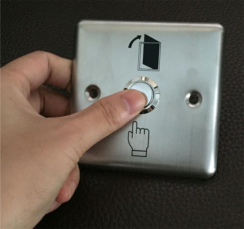 Nút bấm mở cửa Luxury Exit Button Soyal ABK-801B - Hàng chính hãng