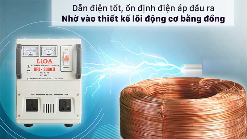 Ổn áp 1 pha LiOA DRI-3000II - Hàng chính hãng