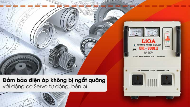 Ổn áp 1 pha LiOA DRI-3000II - Hàng chính hãng