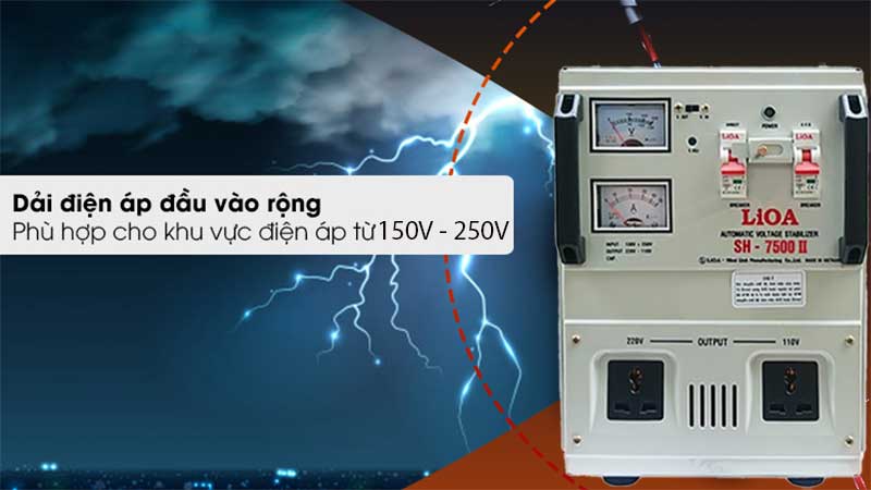 Ổn áp 1 pha LiOA SH-7500II - Hàng chính hãng