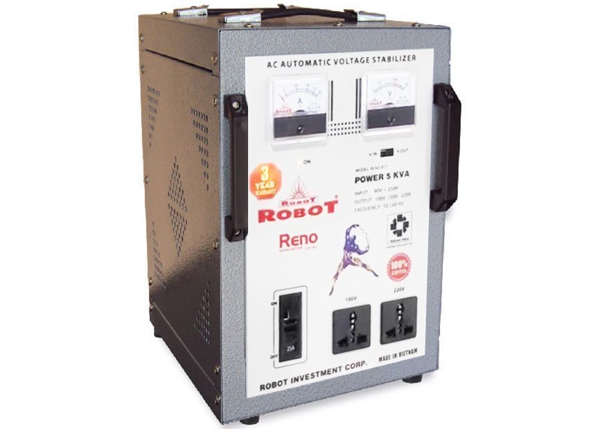 Ổn áp một pha Robot Reno 817-5KVA 90V-250V - Hàng chính hãng
