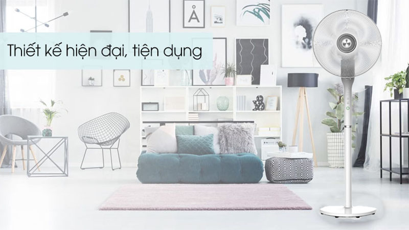 Quạt đứng quay 306 độ Kangaroo KG728 - Hàng chính hãng