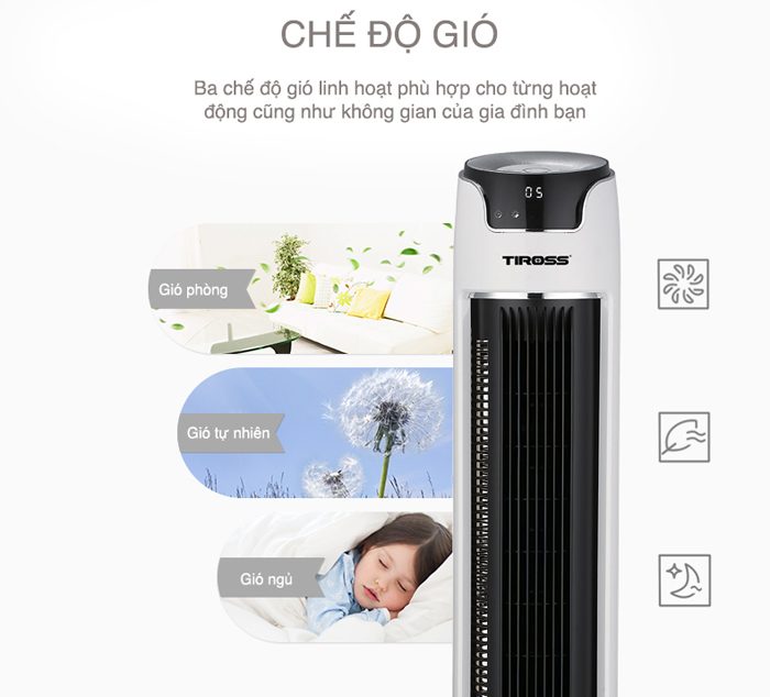 Quạt tháp Tiross TS9181 - Hàng chính hãng