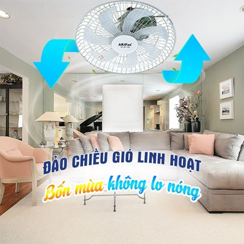 Quạt đảo trần AkiFan TD105 - Hàng chính hãng