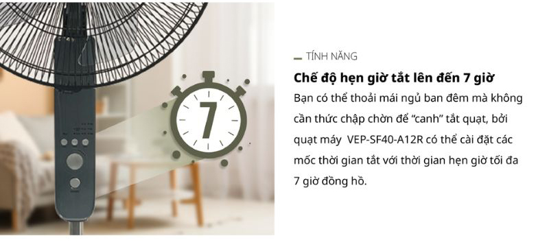 Quạt đứng E-Pro VEP-SF40-A12R - Hàng chính hãng