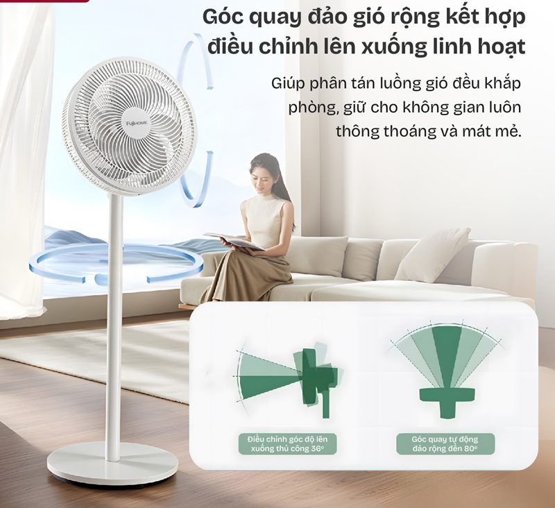 Quạt điện đứng Fujihome SF3001 - Hàng chính hãng