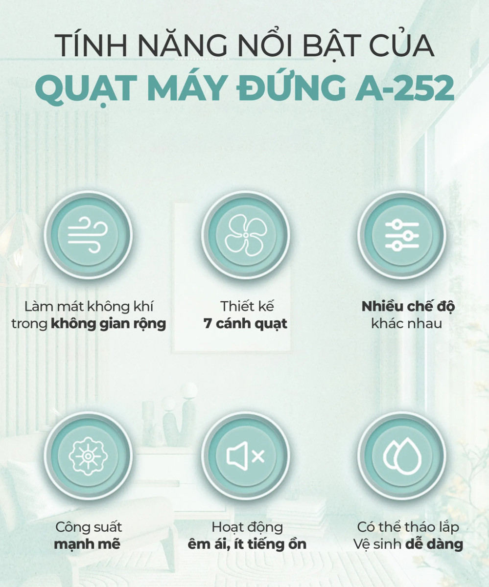 Quạt điện đứng Magic A-252 - Hàng chính hãng