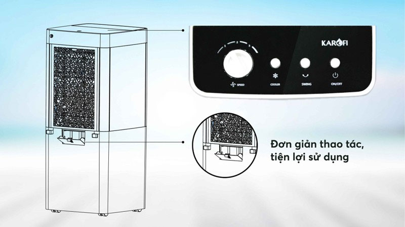 Quạt điều hòa không khí Karofi KAC-E41 - Hàng chính hãng