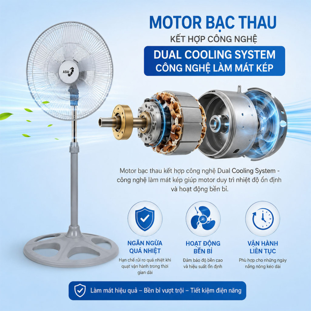 Quạt đứng Asia VY589790 - Hàng chính hãng