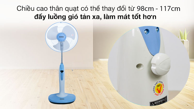 Quạt đứng Senko DD1602 - Hàng chính hãng