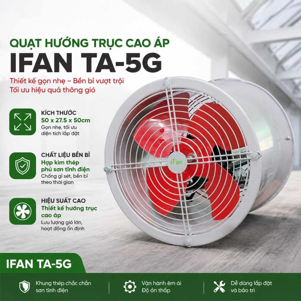 Quạt hướng trục cao áp IFAN TA-5G - Hàng chính hãng