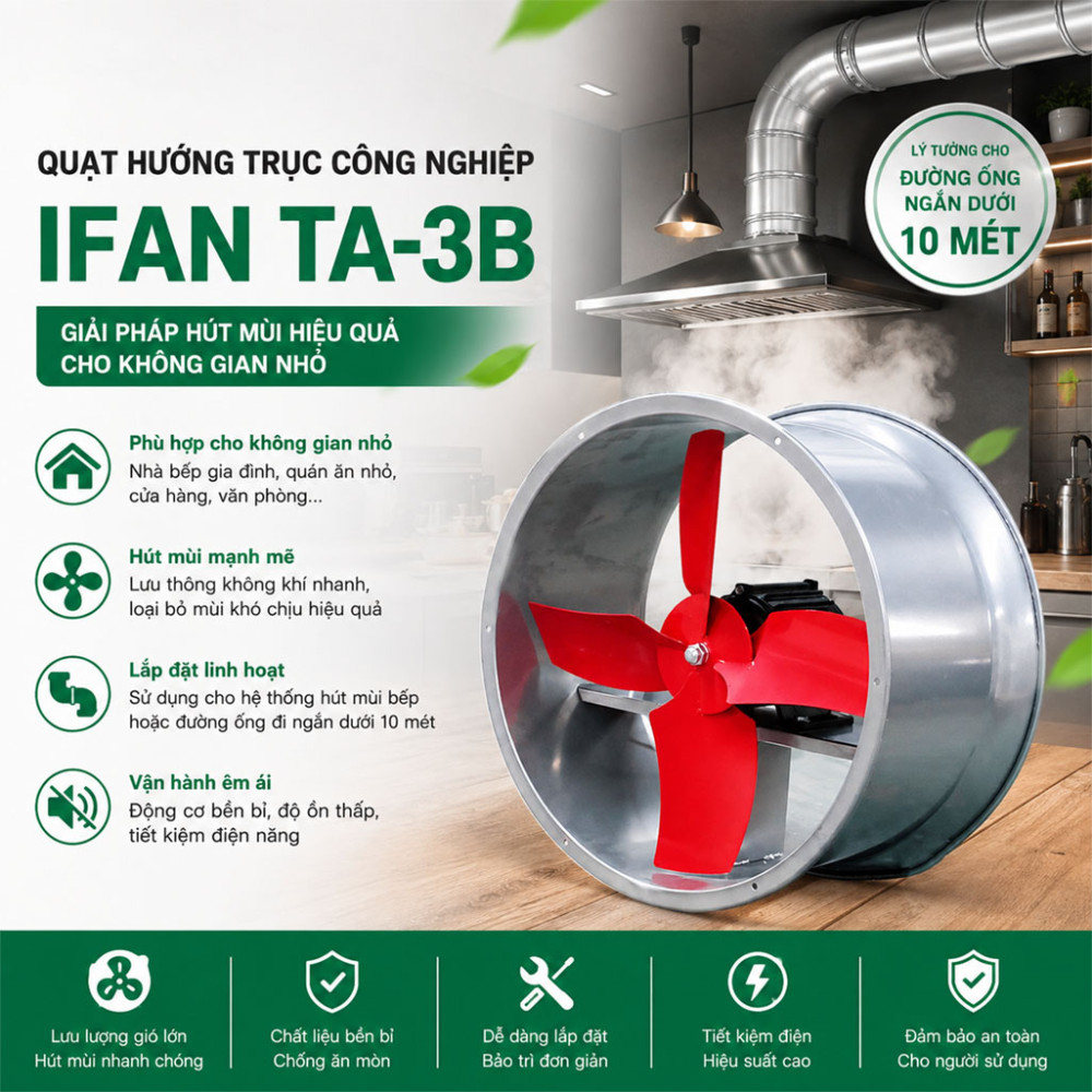Quạt hướng trục công nghiệp IFAN TA-3B - Hàng chính hãng