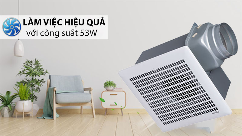 Quạt hút âm trần có ống dẫn Mitsubishi VD-20ZP4T3 - Hàng chính hãng