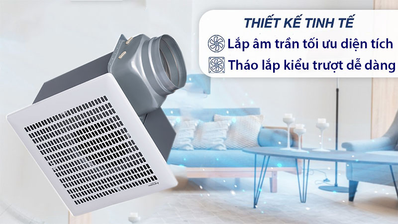 Quạt hút âm trần có ống dẫn Mitsubishi VD-23Z4T3 - Hàng chính hãng