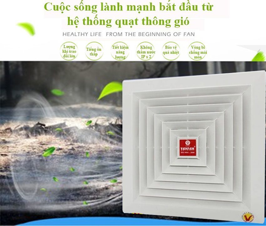 Quạt hút trần một chiều YanFan HT200 - Hàng chính hãng