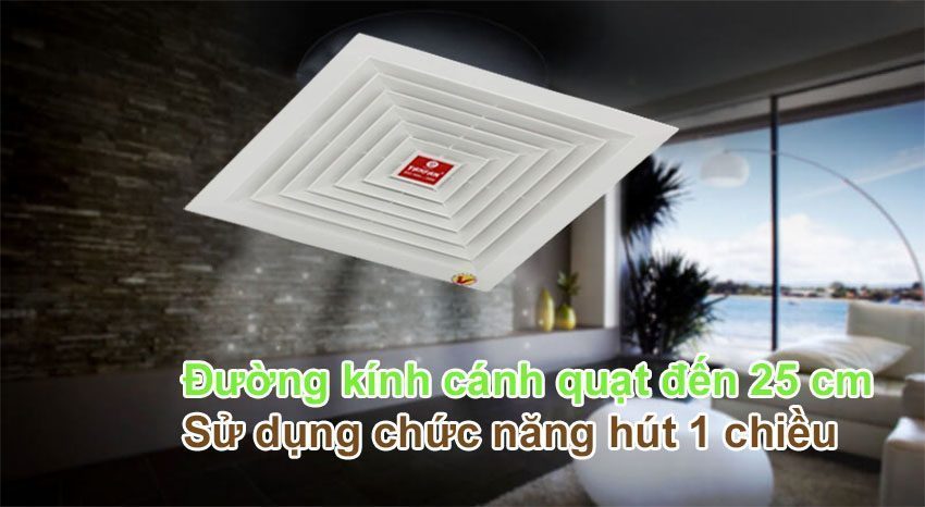 Quạt hút trần một chiều YanFan HT250 - Hàng chính hãng