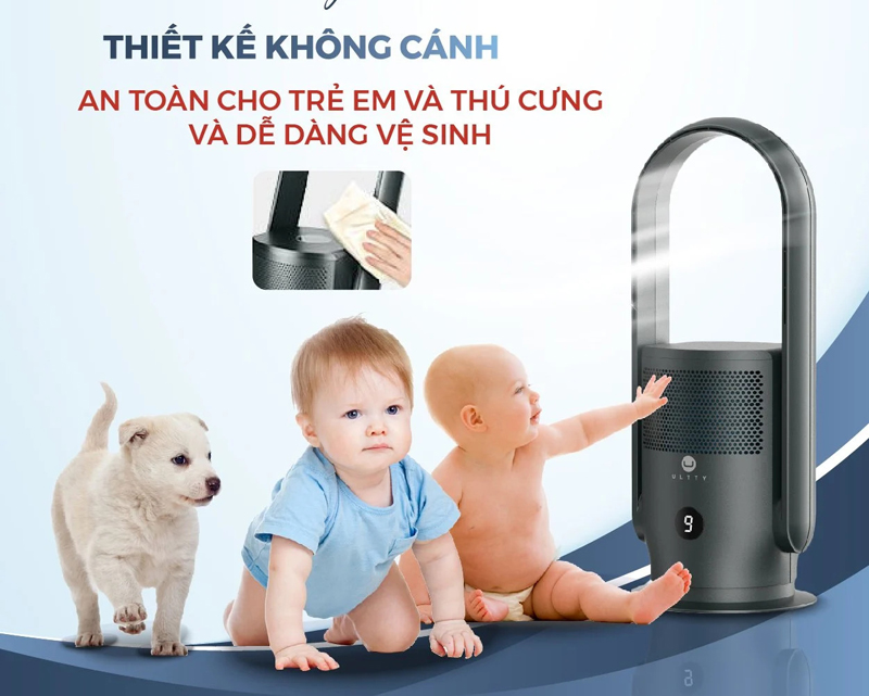 Quạt lọc không khí không cánh Ultty SKJ-CR021 - Hàng chính hãng