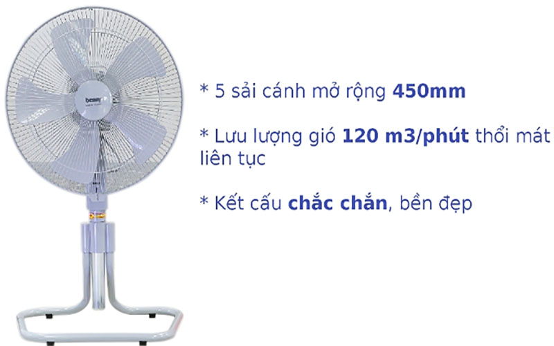 Quạt sàn lửng công nghiệp Benny BF-182F - Hàng chính hãng