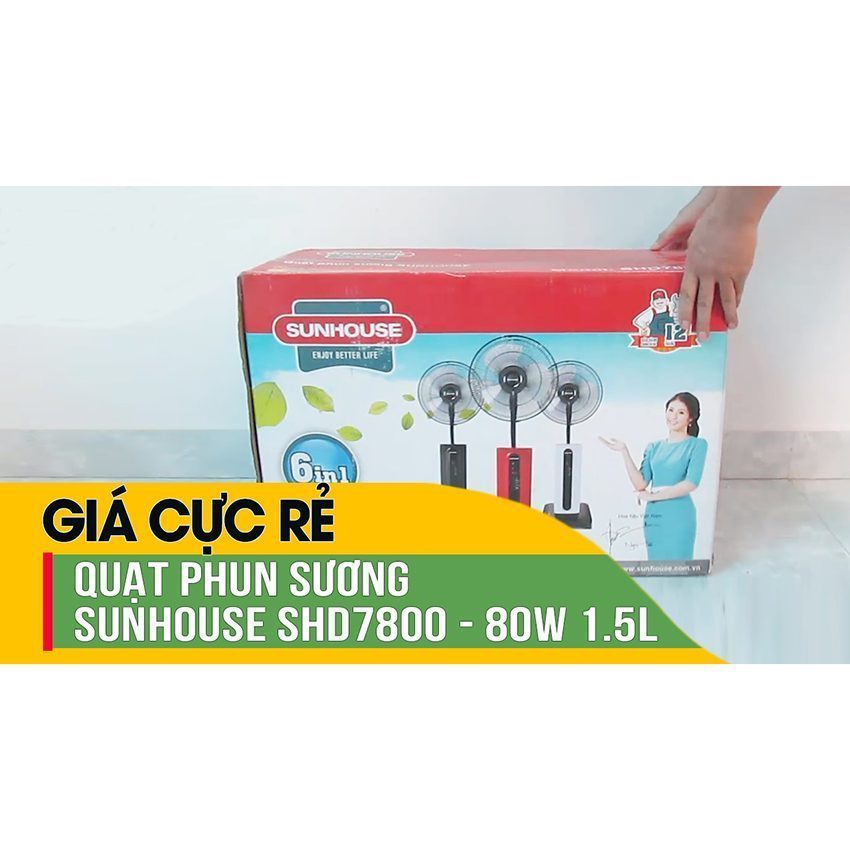 Quạt phun sương Sunhouse SHD7800 - Hàng chính hãng