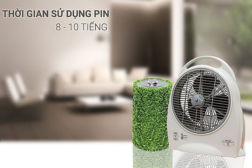 Quạt sạc điện Asia QS-1001 - Hàng chính hãng