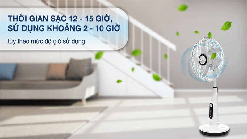 Quạt sạc điện Kangaroo KG738 - Hàng chính hãng