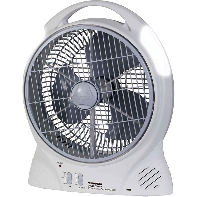 Quạt sạc điện Tiross TS9172 - Hàng chính hãng
