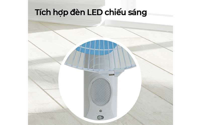 Quạt sạc năng lượng mặt trời Honjianda HJD-8116NL - Hàng chính hãng