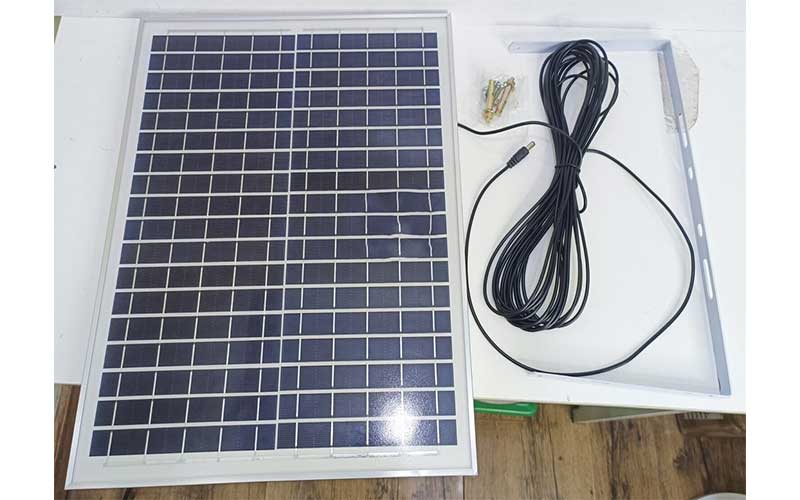 Quạt sạc năng lượng mặt trời Honjianda HJD-8216NL - Hàng chính hãng