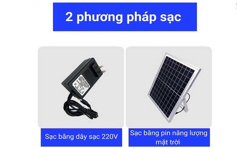 Quạt sạc năng lượng mặt trời Stand Fan JQ001-W - Hàng chính hãng