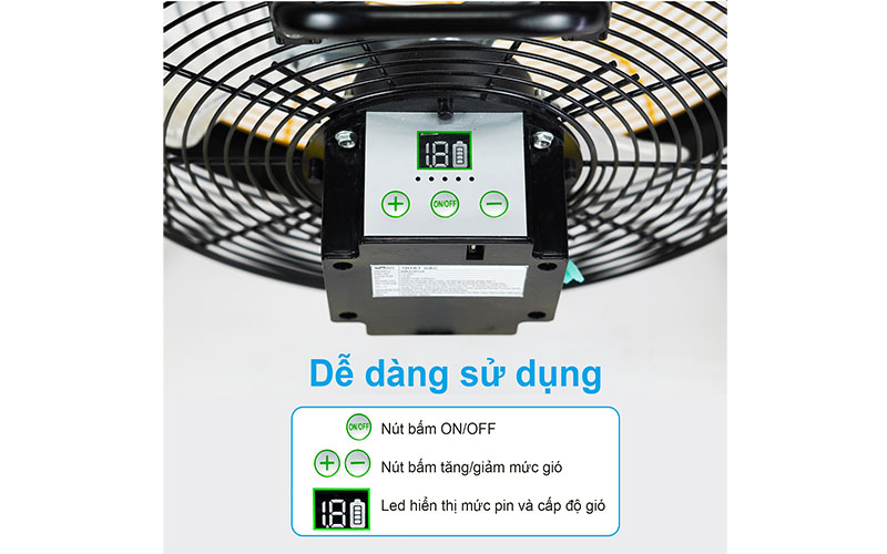 Quạt sạc tích điện AC ARF01D123 - Hàng chính hãng
