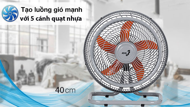 Quạt sàn chân quỳ Asia Turbo One VY616790 - Hàng chính hãng