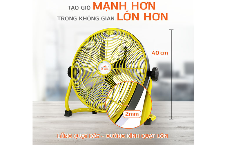 Quạt sàn tích điện Unie UE-880 - Hàng chính hãng