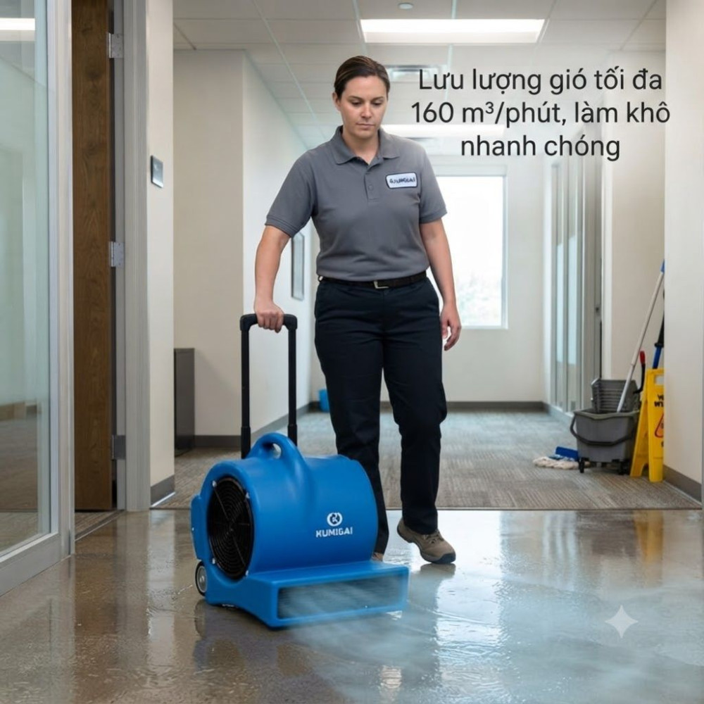 Quạt sấy thảm Kumisai KMS 900 - Hàng chính hãng