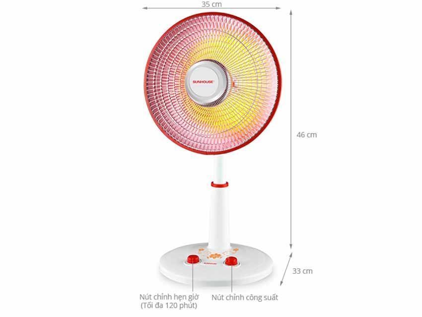 Quạt sưởi Sunhouse SHD-7005 - Hàng chính hãng