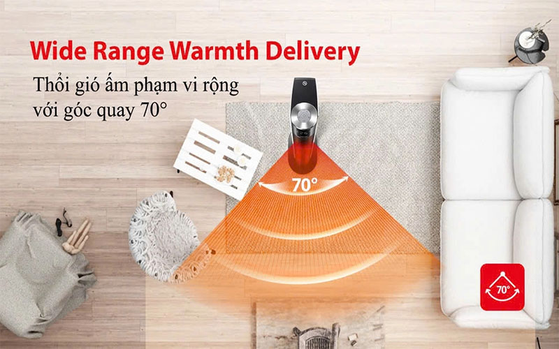 Quạt sưởi đa năng Tiross TS9443 - Hàng chính hãng