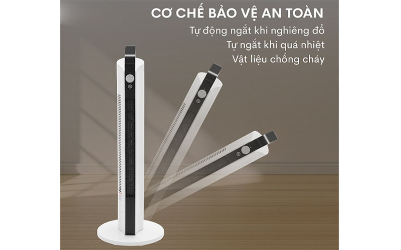 Quạt sưởi gốm Ceramic để sàn FujiHome FH2000M - Hàng chính hãng