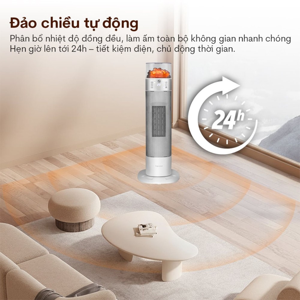 Quạt sưởi gốm Fujihome FH3100E - Hàng chính hãng