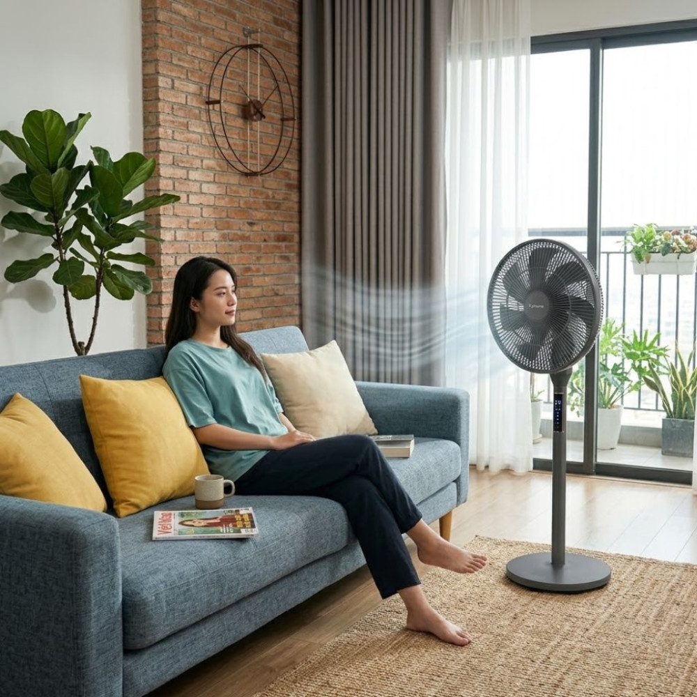 Quạt tuần hoàn không khí 360 độ Kalpen F12 - Hàng chính hãng